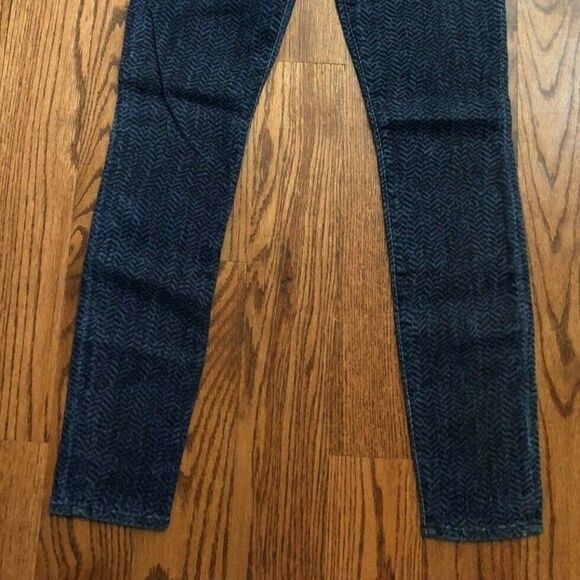 The Skinny Herringbone Pattern Jeans 7FAM Size 28 - Picture 7 of 7